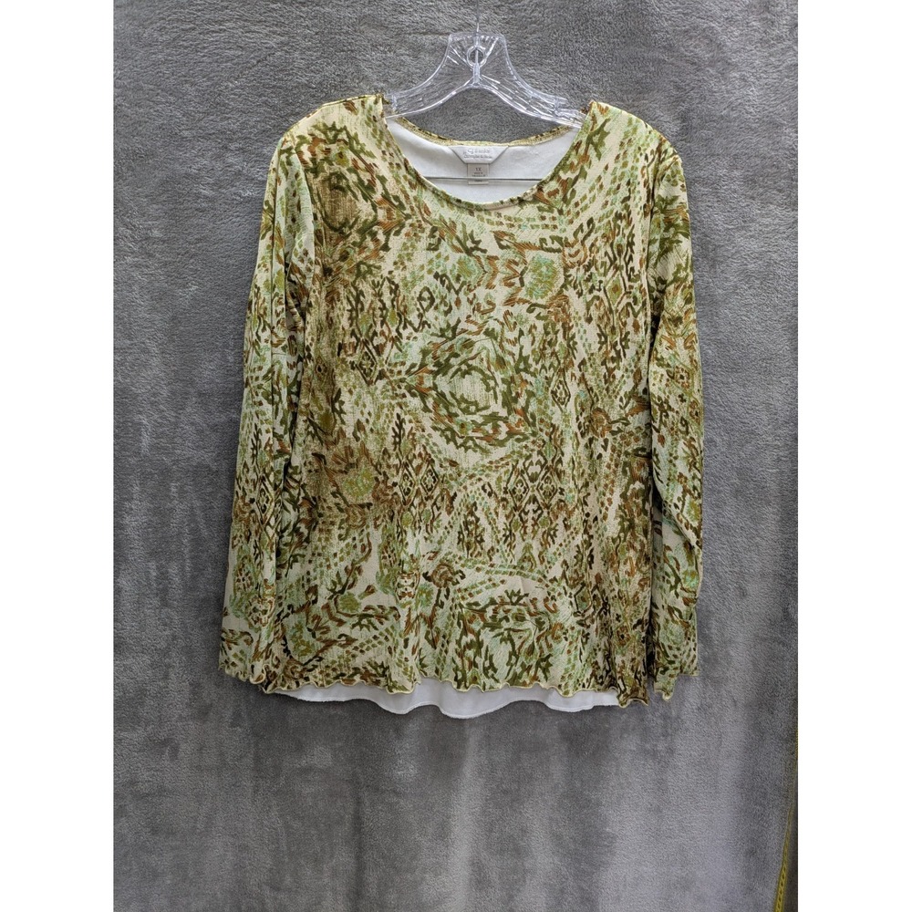 Fairycore Blouse Women's 1X Boho Casual‎ Stretch